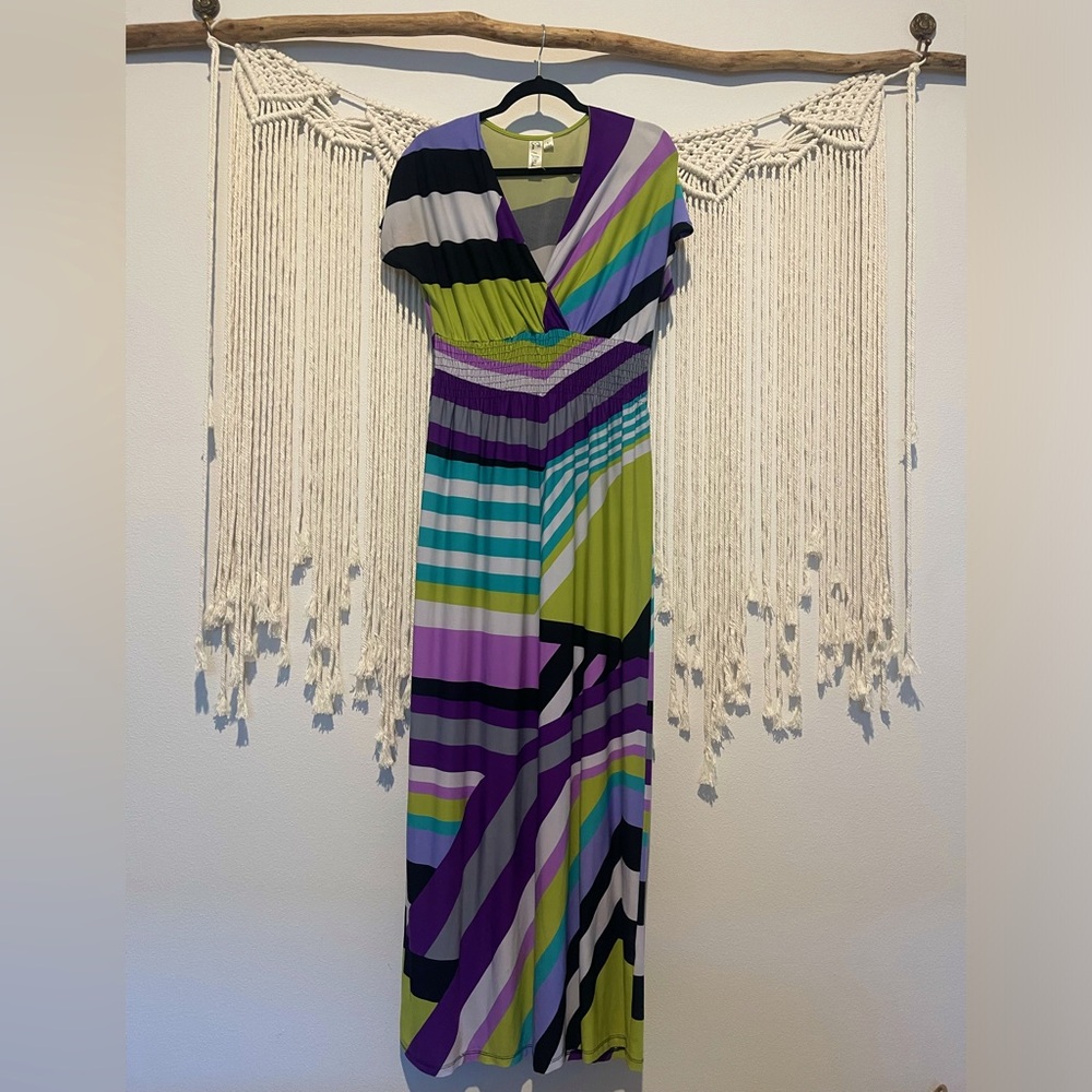 Y2K Emma & Michele Maxi Dress Sz L